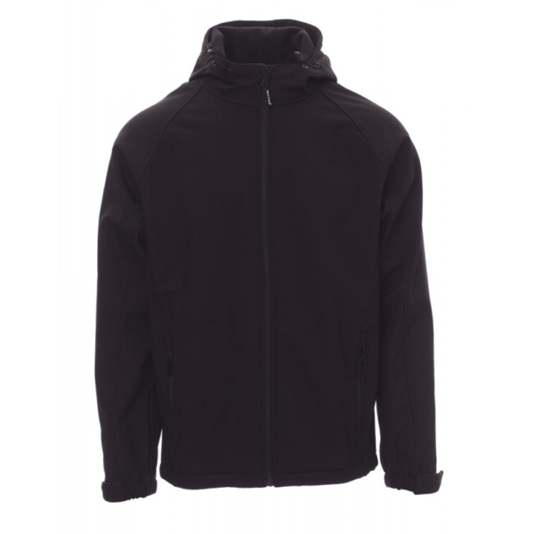 GALE SOFTSHELL WORK COAT (BLACK) Softshell - Hooded - Comfortable fit - Daily protection